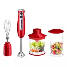 Mixer 3 Em 1 Telefunken 650w Smart Mix 2500 Vermelho - 127v