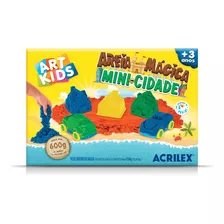 Brinquedo Kit De Areia Mágica Mini Cidade 600g Art Kids