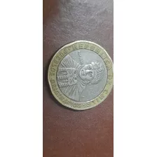 Moneda De 100 Pesos Chilenos Año 2001, Mal Acuñada....
