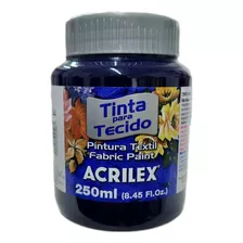 Tinta Para Tecido Acrilex Fosca 250ml - 544 Marinho