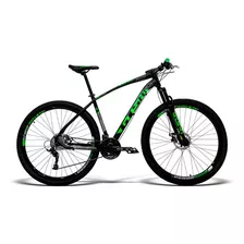 Bicicleta Aro 29 Gts Freio A Disco Suspensão E K7 24v Sx Cor Preto - Verde Tamanho Do Quadro 19