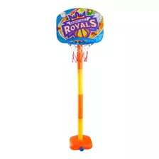 Cesta De Basquete Com Tabela Bola E Bomba Infantil Brinquedo