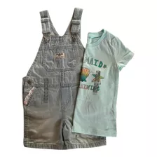 Carters Jardineira Menina Oshkosh Jeans / Importado-tam 3t