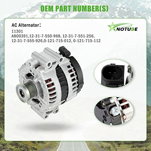 Notude 1 Uds Alternador Para 323i 2007-2009 Para X5 2007-201 Foto 2