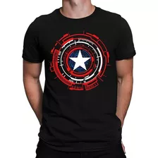 Camisa, Camiseta Capitão América Escudo Vingadores