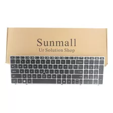 Reemplazo Teclado Sunmall Con Marco Gris Compatible Con Hp