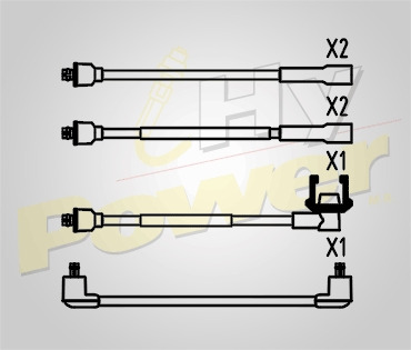 Jgo Cables Buja Epdm Para Renault R9 1.4l Export 4cil 1984 Foto 2