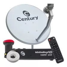 Kit Antena Parabolica Century 60cm Banda Ku 5g Midiabox 