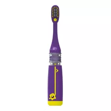 Escova Dentes Infantil Reservatório E Capa Magic Brush Macia Cor Roxo