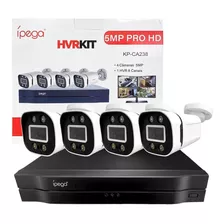 Kit 4 Câmeras Segurança 5mp Pro Hd Visão Noturna Ípega Max