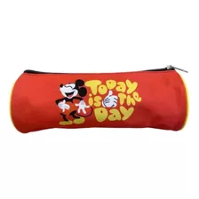 Estuche Escolar Cilindro Mickey Mouse