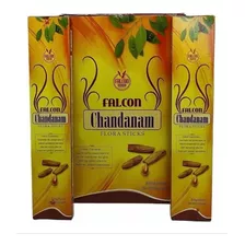 Incenso Indiano Falcon Brand Chandanam C/ 14 Varetas Full