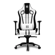 Cadeira Gamer Netenho Rozhok, Branca E Cinza Com 2 Almofadas Cor Branco/cinza Material Do Estofamento Couro Sintético