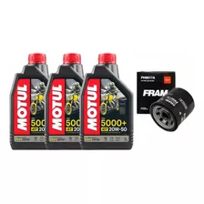 Kit Troca Óleo E Filtro Shadow 750 Motul 5000 20w50