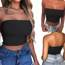 Crop Top Strapless Pack 2 Und - Kenko