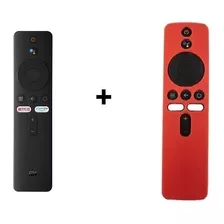 Control Remoto Para Xiaomi Mi Box S Tv Stick + Funda Roja 