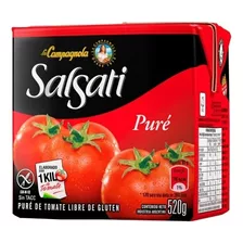 Pure De Tomate Salsati La Campagnola 520g - Sin Conservantes