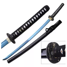 Katana Hoja Azul Ten Ryu Funcional Acero Carbon Samurai