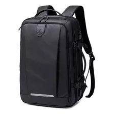 Mochila Bolsa Mala Viagem Executiva Expansível 35l C/ Usb Preto Impermiavel