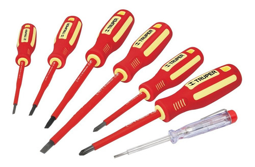 Juego Destornilladores Dielectricos Aislado 1000v Truper Set