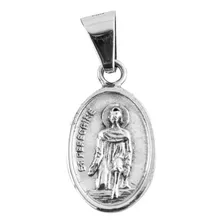 Dije De Plata Medalla San Peregrino