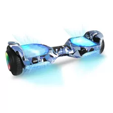 Patineta Eléctrica Con Luces 400w Hasta 120 Kg Rosa Azul