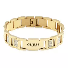 Pulsera Para Hombre Guess Frontiers Dorado Jumb01341jwygt/u Diámetro 8 Cm Largo 20 Cm