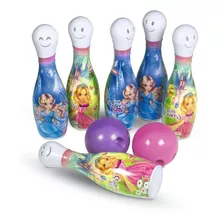 Boliche Brinquedo Infantil Super Resistente 6 Pinos 2 Bolas