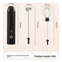 Espumador De Leite Elétrico Portátil Recarregável Black 36v