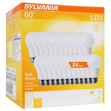 Sylvania Home Lighting, Focos Led 60w, 800 Lumens 24 Pieza Color De La Luz Cálido