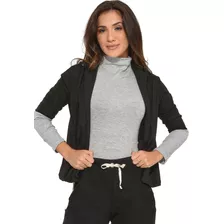 Casaquinho Blazer Feminino Casaco Ribana Blusa Moletinho 032