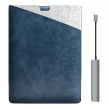 Funda Para Surface Pro, Paquete De Concentrador Usb C/azul