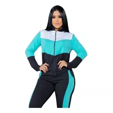 Conjunto De Moletom Feminino Barato Malha Crepe Promoção 