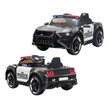 Carro Elétrico Infantil Bmw Viatura De Policia Luz E Som 12v