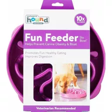 Comedouro Lento Fun Feeder Outward Hound Roxo Pequeno