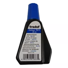 Tinta Para Sellos Trodat 7011 28 Ml Color Azul