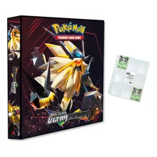 Álbum Pasta Fichário Pokemon Com 10 Folhas Yes Ultras Prisma