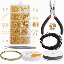 1128pcs Bisuteria Kit Para Hacer Aretes Gancho Joyerías