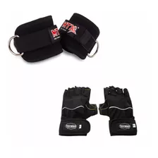 Grilletes Para Tobillos + Guantes Para Pesas Pack Gym