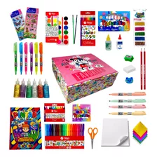 Caja Box Completa Arte Dibujo Kit Escolar Premium Rm179