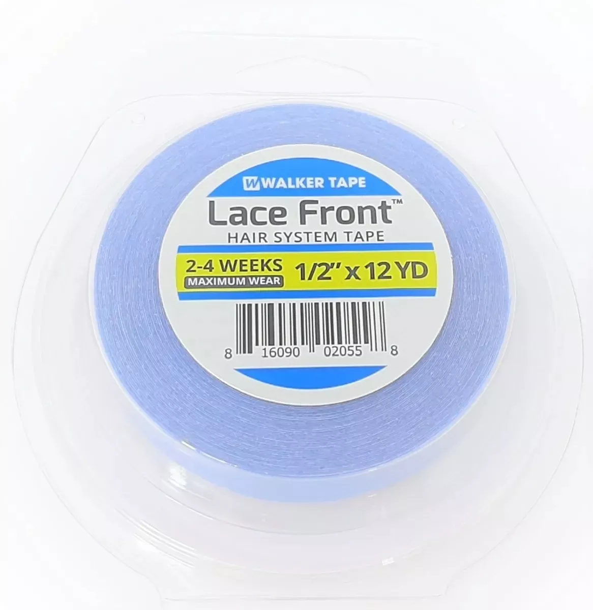 Fita Rolo Adesivo Lace Front Azul 12 Metros X 1,2cm