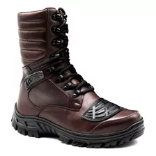 Bota Bmbrasil 5188/01 Zíper Coturno Militar Resistente Agua