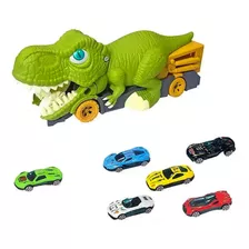 Carrinho Dinossauro Devorador Papa Carrinhos Com 6 Carrinhos