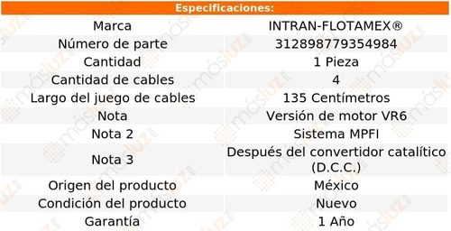 Sensor Oxgeno Dcc Audi A4 V6 2.8l 01/03 Intran-flotamex Foto 2