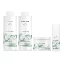 Shampoo Lt + Condition +mascarilla +bálsamo Wella Nutricurls