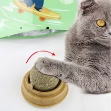 Bolinha Giratória Catnip De Hortelã Para Gato Brinquedo Pet