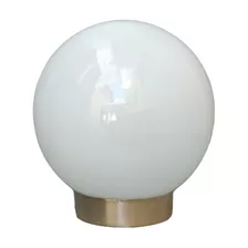  Lampara Velador Dorado Globo Esfera Vidrio Ø18 Opal Brillan