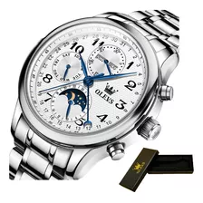 Reloj Mecánico Olevs Moon Phase Chronograph