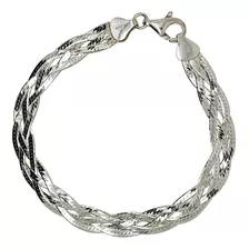 Pulsera Trenzada En Plata 925 Joyeria Piriz 