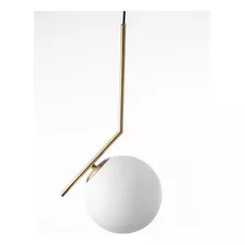 Pendente Moderno Prizi Dourado Slim - 20cm